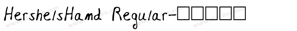 HershelsHand Regular字体转换